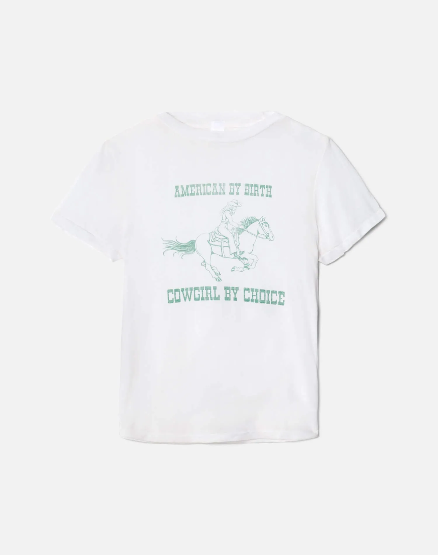 Classic Burnout "Cowgirl" Tee - Optic White sold by Re/Done