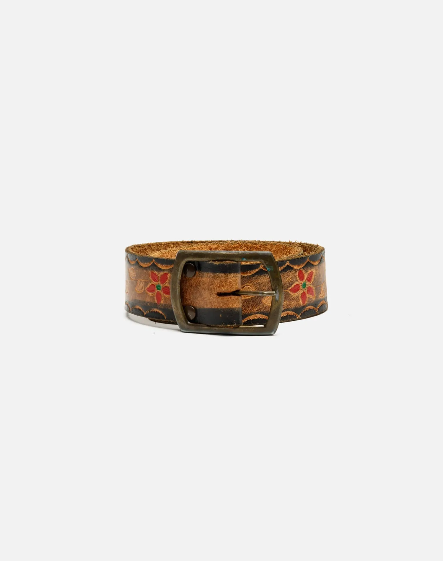 70s Embossed Floral Painted Belt - #1 sold by Re/Done product image thumbnail 4