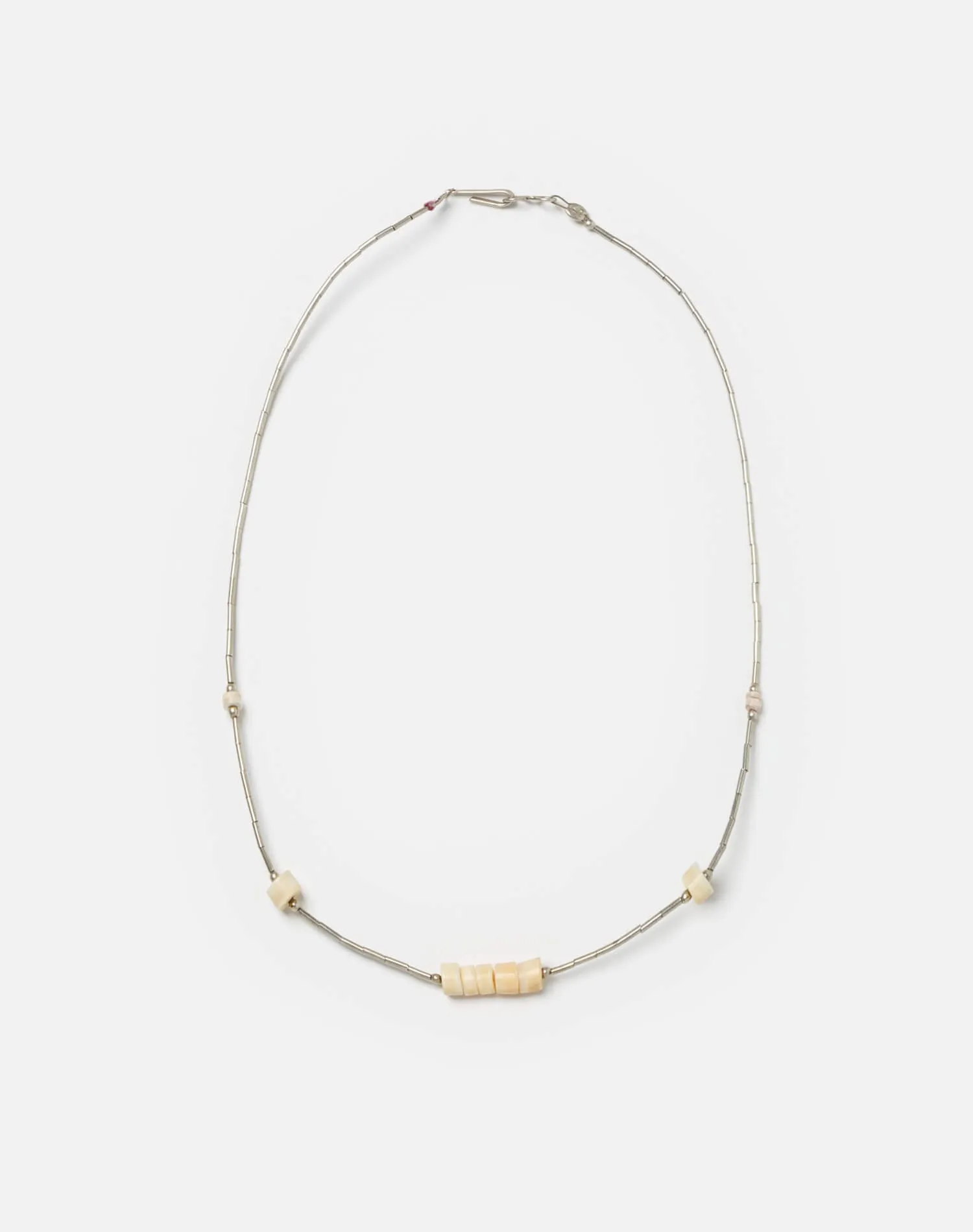 70s White and Tube Bead Necklace sold by Re/Done product image thumbnail 2