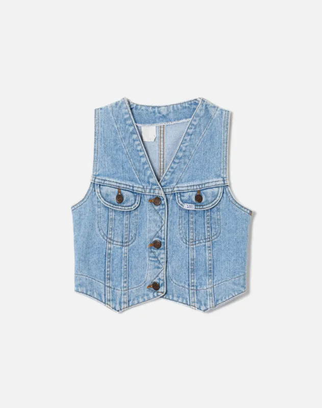 70s Denim Vest sold by Re/Done