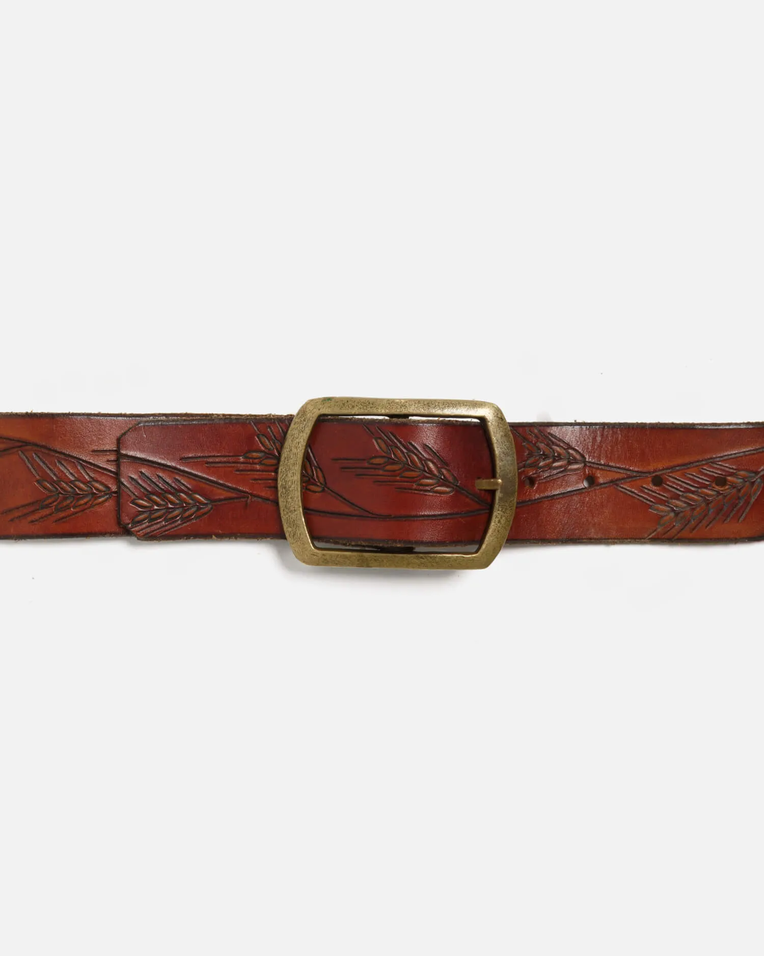 70s Wheat Embossed Leather Belt -#43 sold by Re/Done product image thumbnail 4