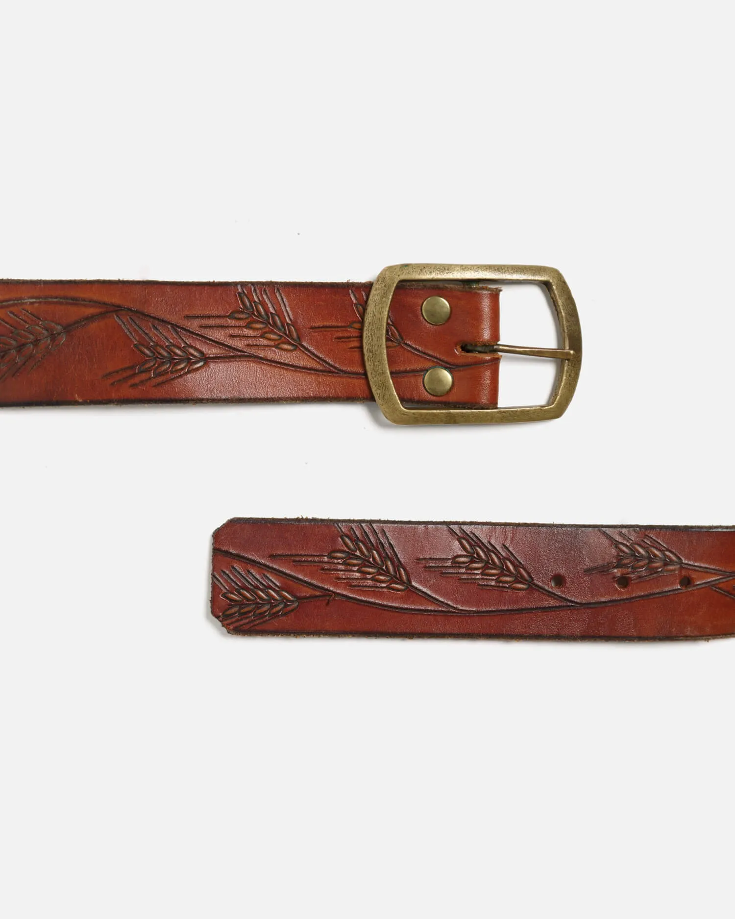 70s Wheat Embossed Leather Belt -#43 sold by Re/Done product image thumbnail 2