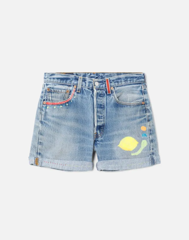80s Hand Painted 501 Levi's Shorts -#27 sold by Re/Done