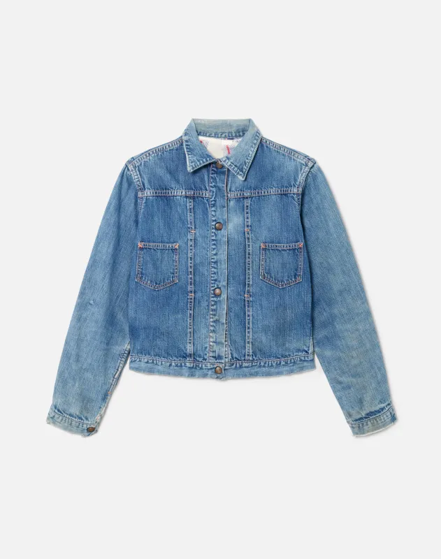 50s Flannel Lined Denim Jacket -#17 sold by Re/Done