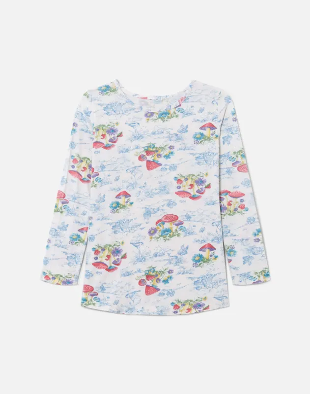 70s Mushroom Print Tee -#15 sold by Re/Done