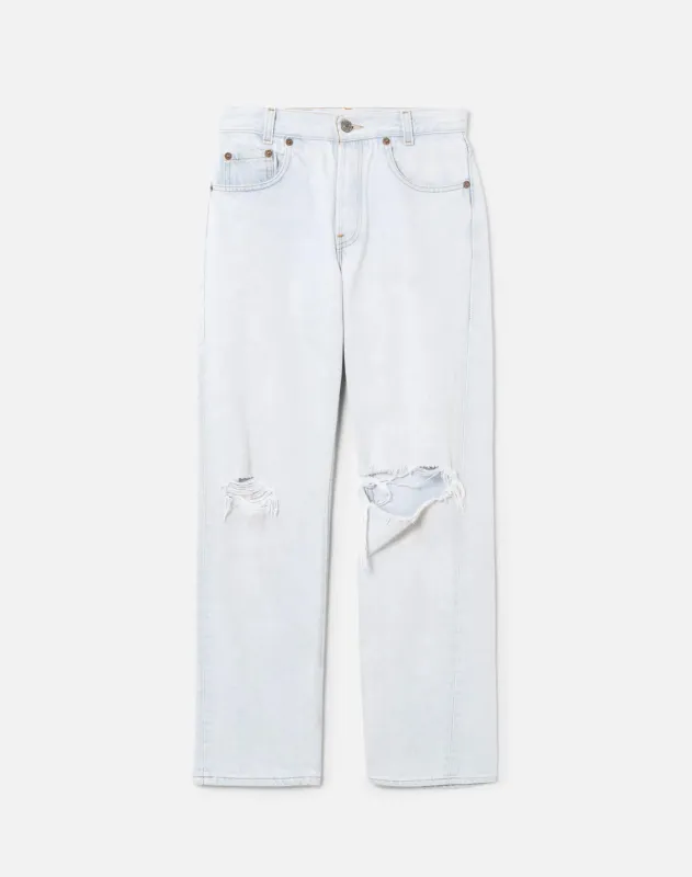 80s Distressed Student Fit Levi's 501 -#9 sold by Re/Done