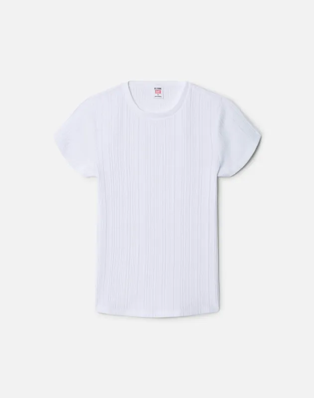Hanes Varigated 60s Slim Tee - Optic White sold by Re/Done