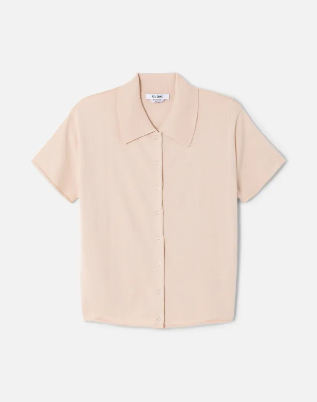 The Conway Polo - Light Pink sold by Re/Done
