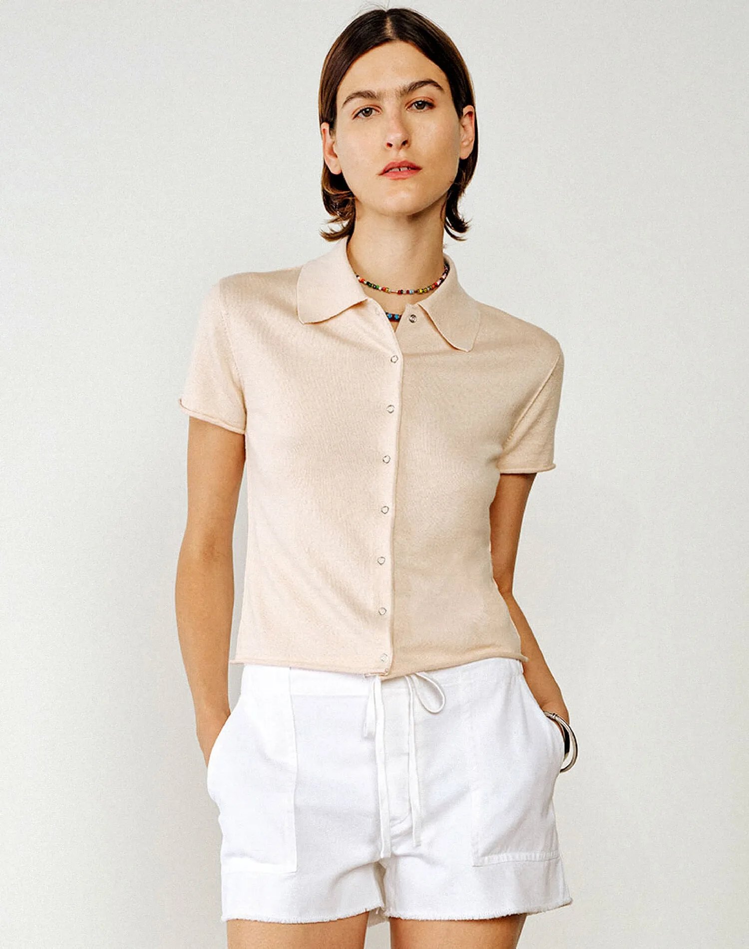 The Conway Polo - Light Pink sold by Re/Done product image thumbnail 3
