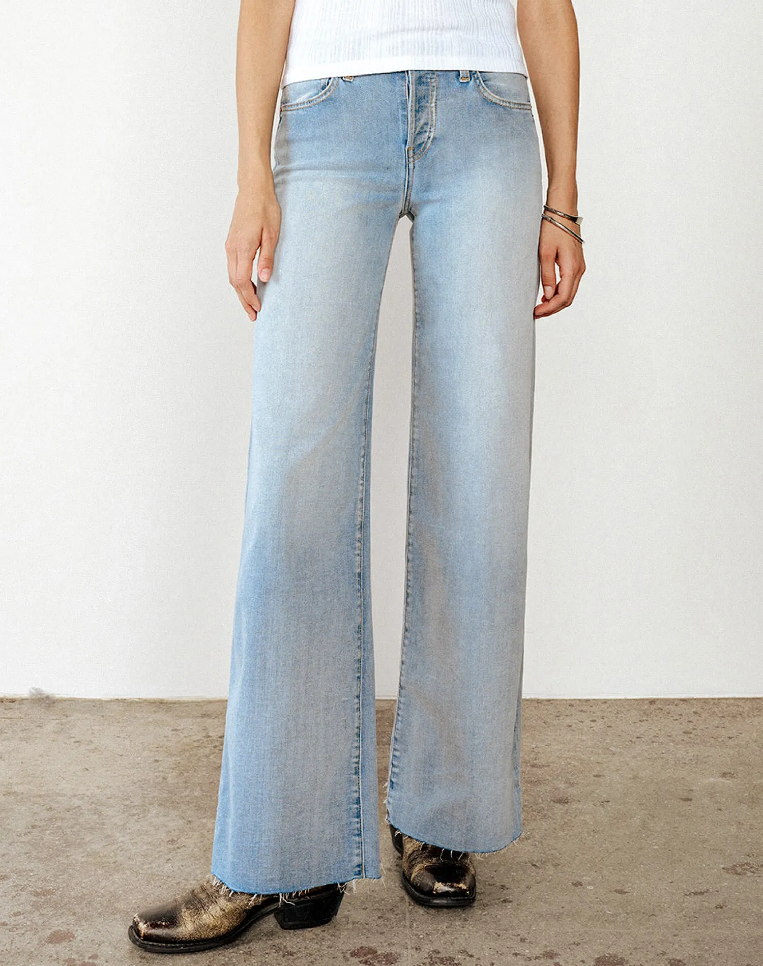 Mid Rise Palazzo - Cielito sold by Re/Done product image thumbnail 3