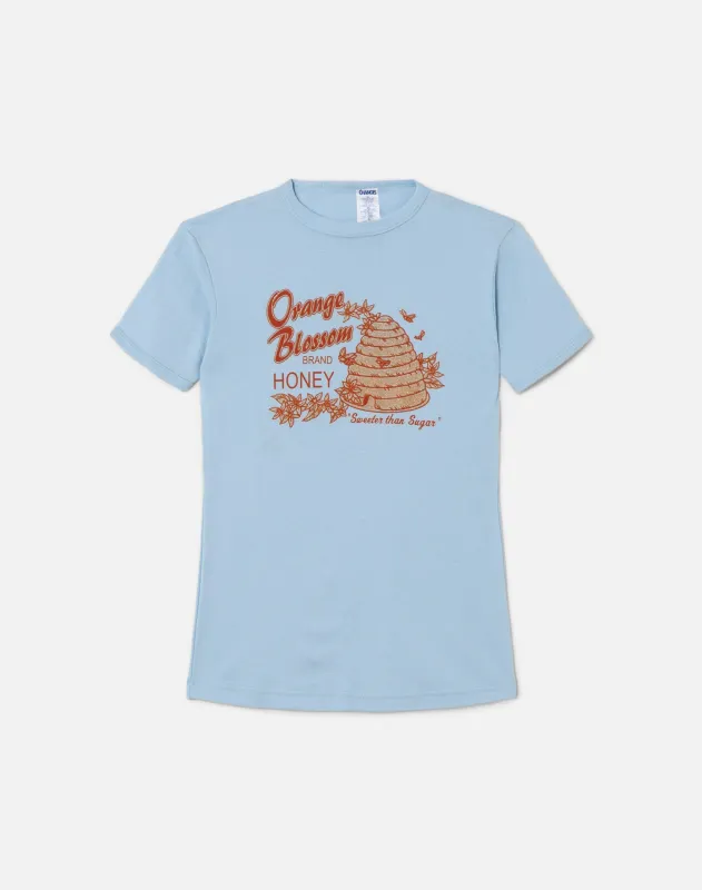 70s Orange Blossom Honey Tee -#16 sold by Re/Done
