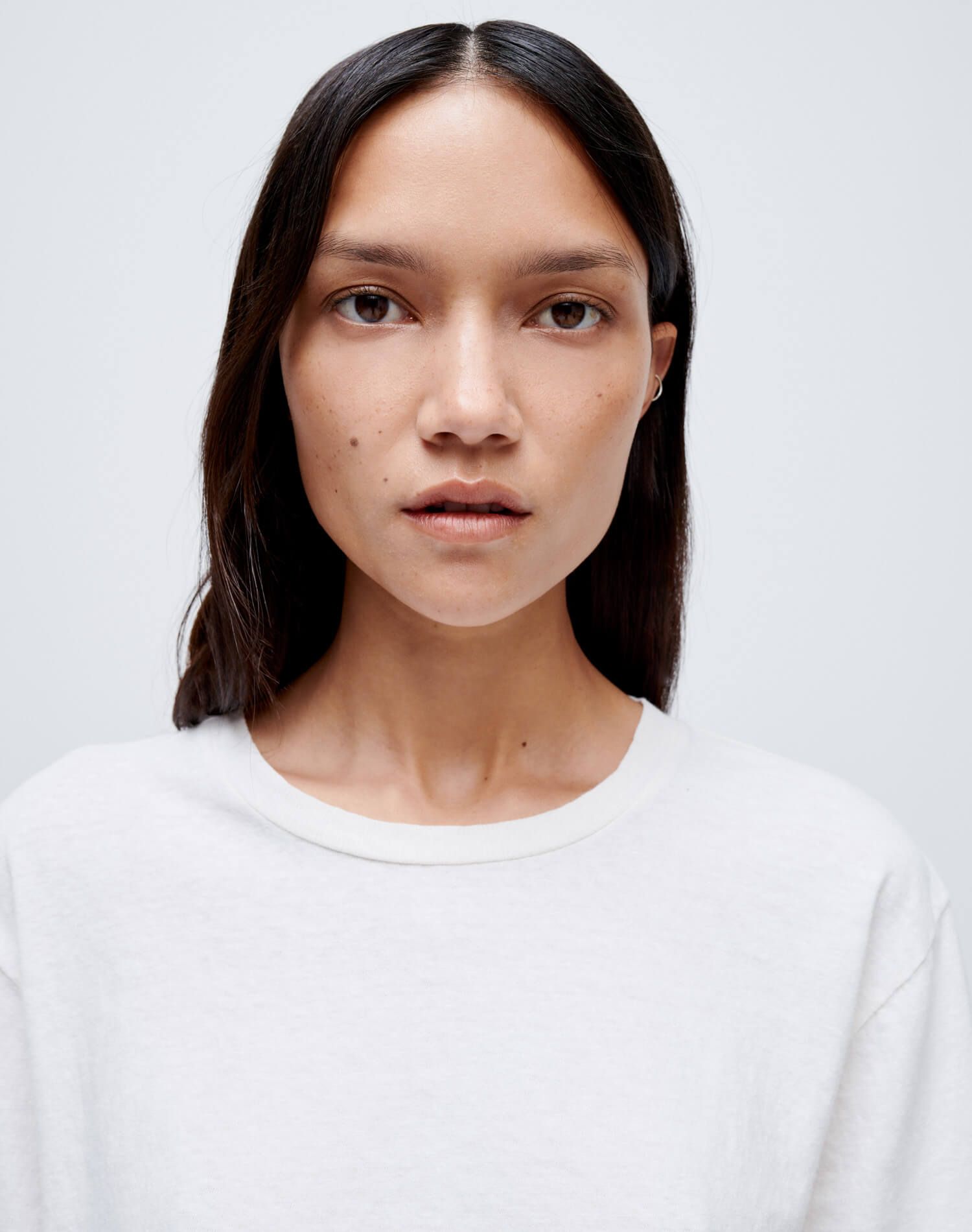 Cropped Loose Tee - White sold by Re/Done product image thumbnail 5