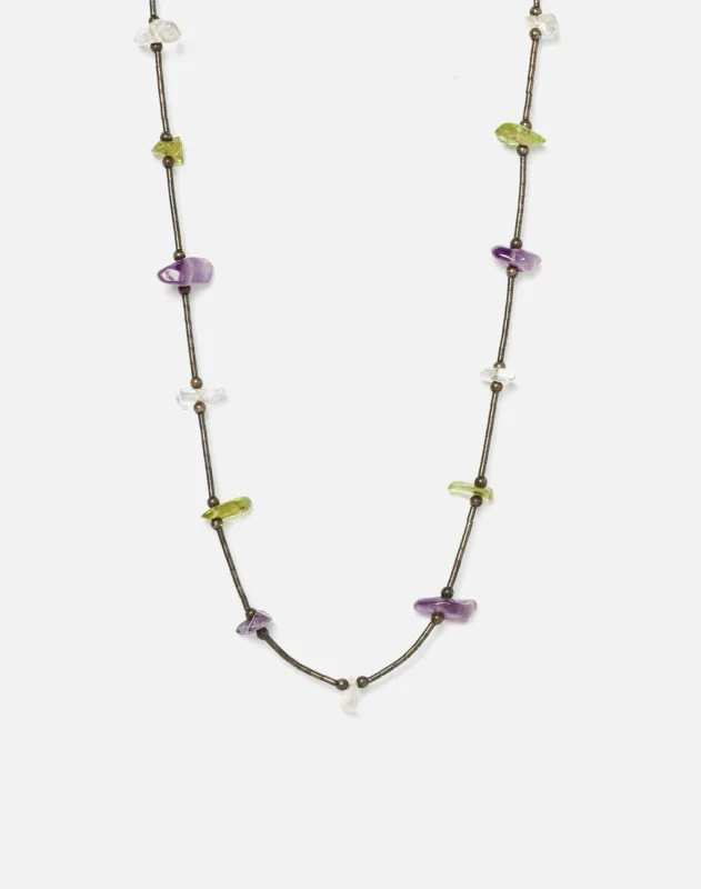 70s Gemstone Choker Necklace sold by Re/Done