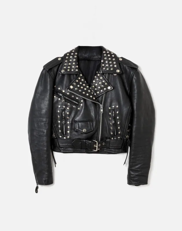 80s Studded Leather Jacket -#38 sold by Re/Done