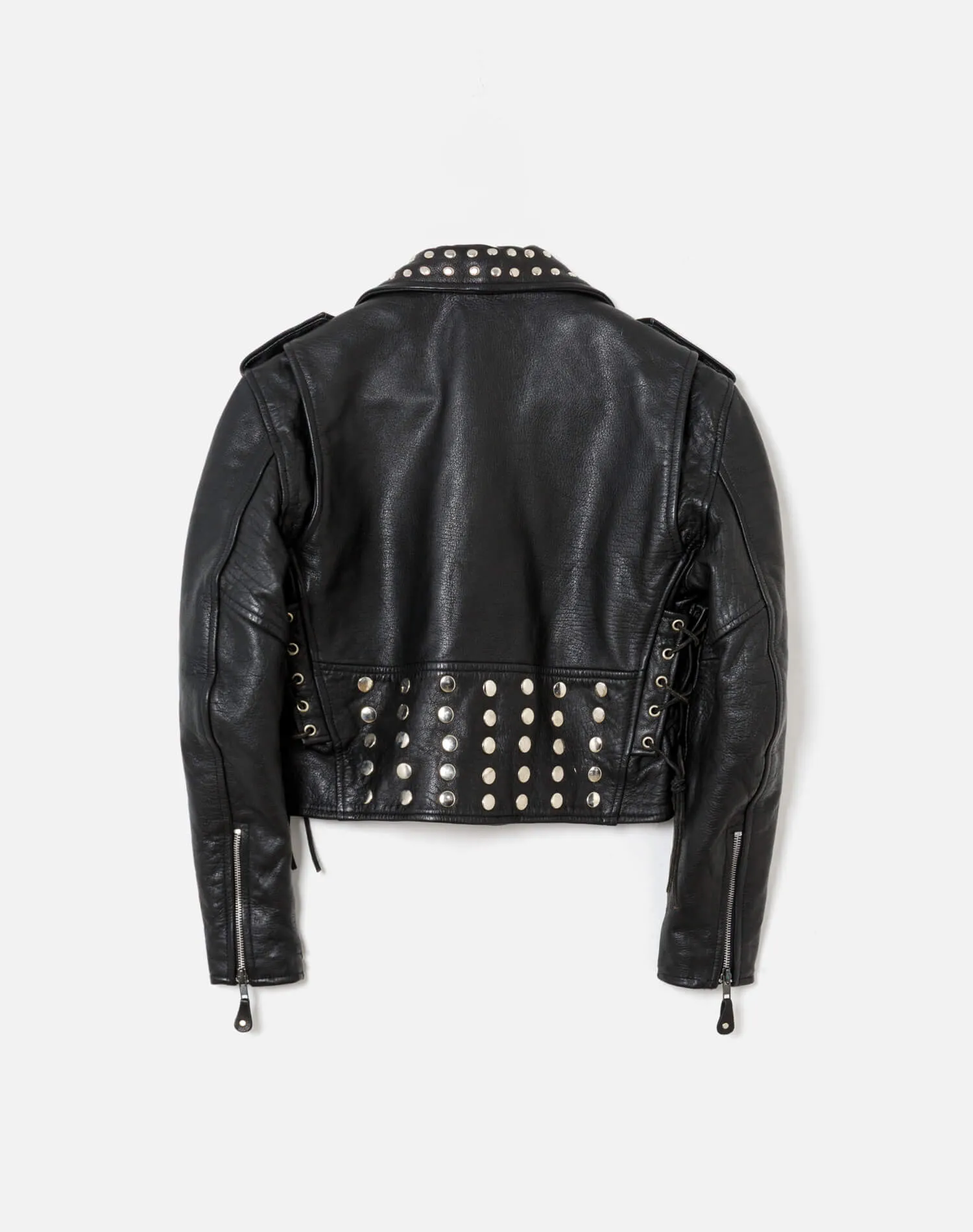 80s Studded Leather Jacket -#38 sold by Re/Done product image thumbnail 2