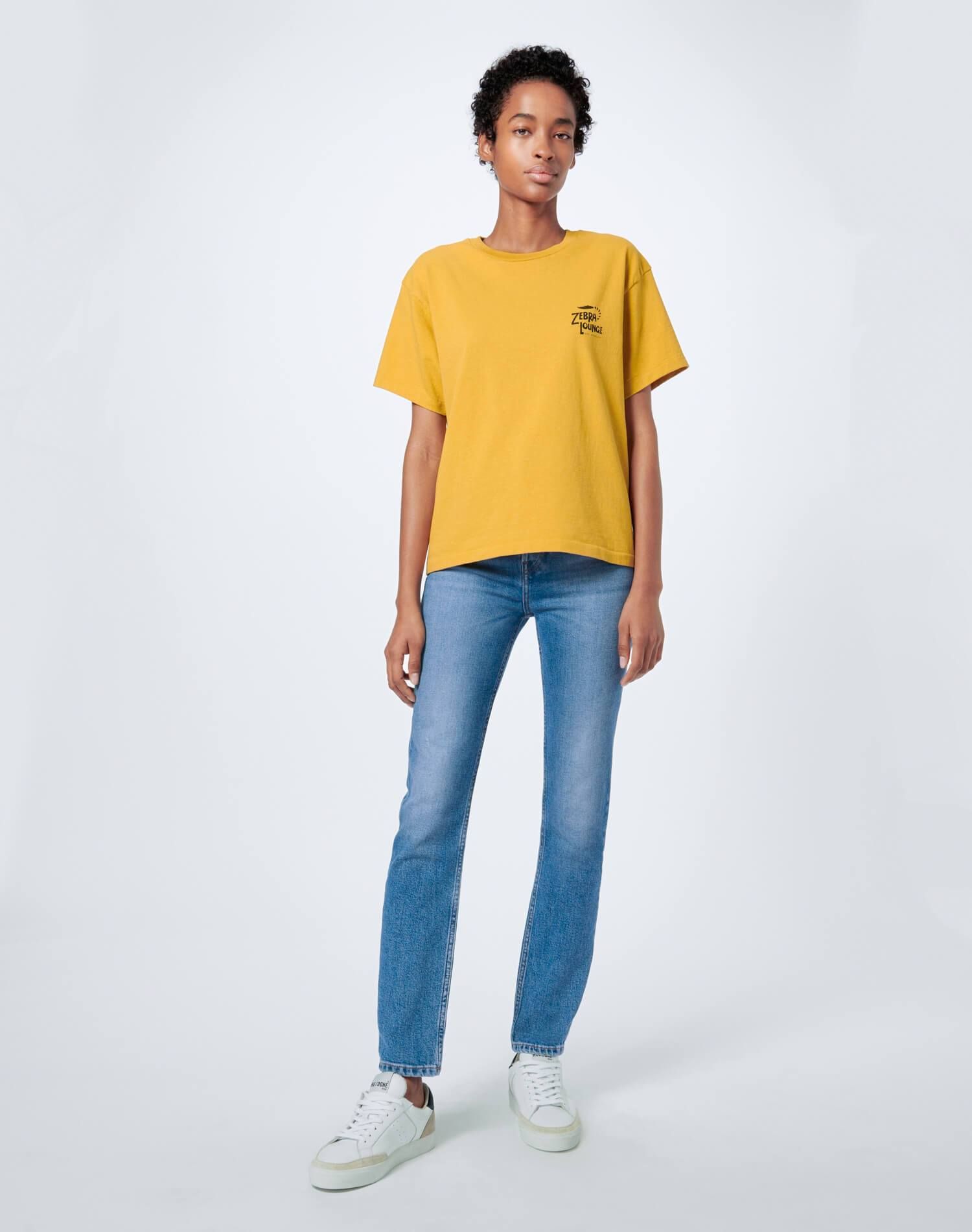 90s Oversized "Zebra Lounge" Tee - Marigold sold by Re/Done product image thumbnail 4