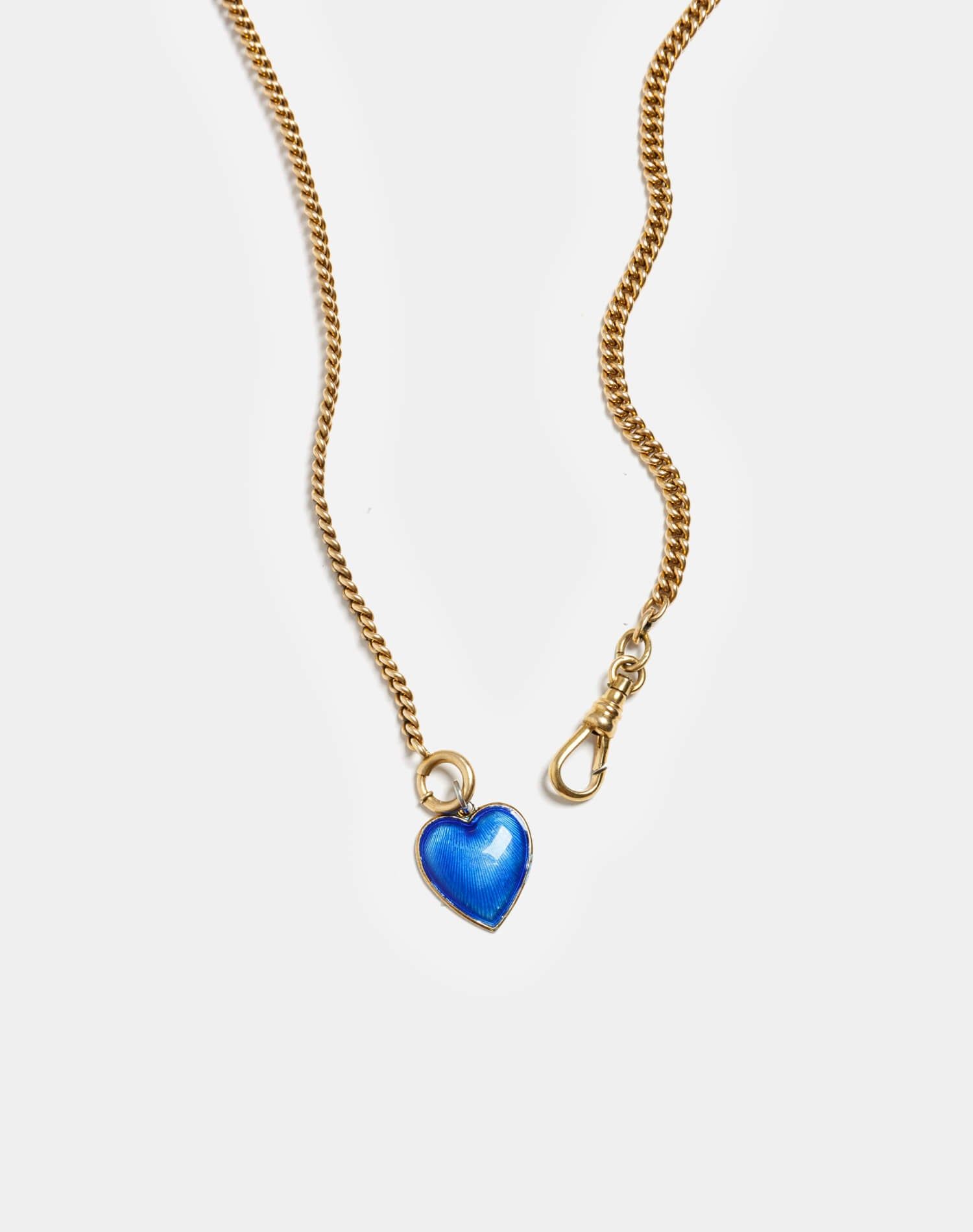 20s Gold Filled Chain with Sterling Guilloche Charm sold by Re/Done product image thumbnail 3