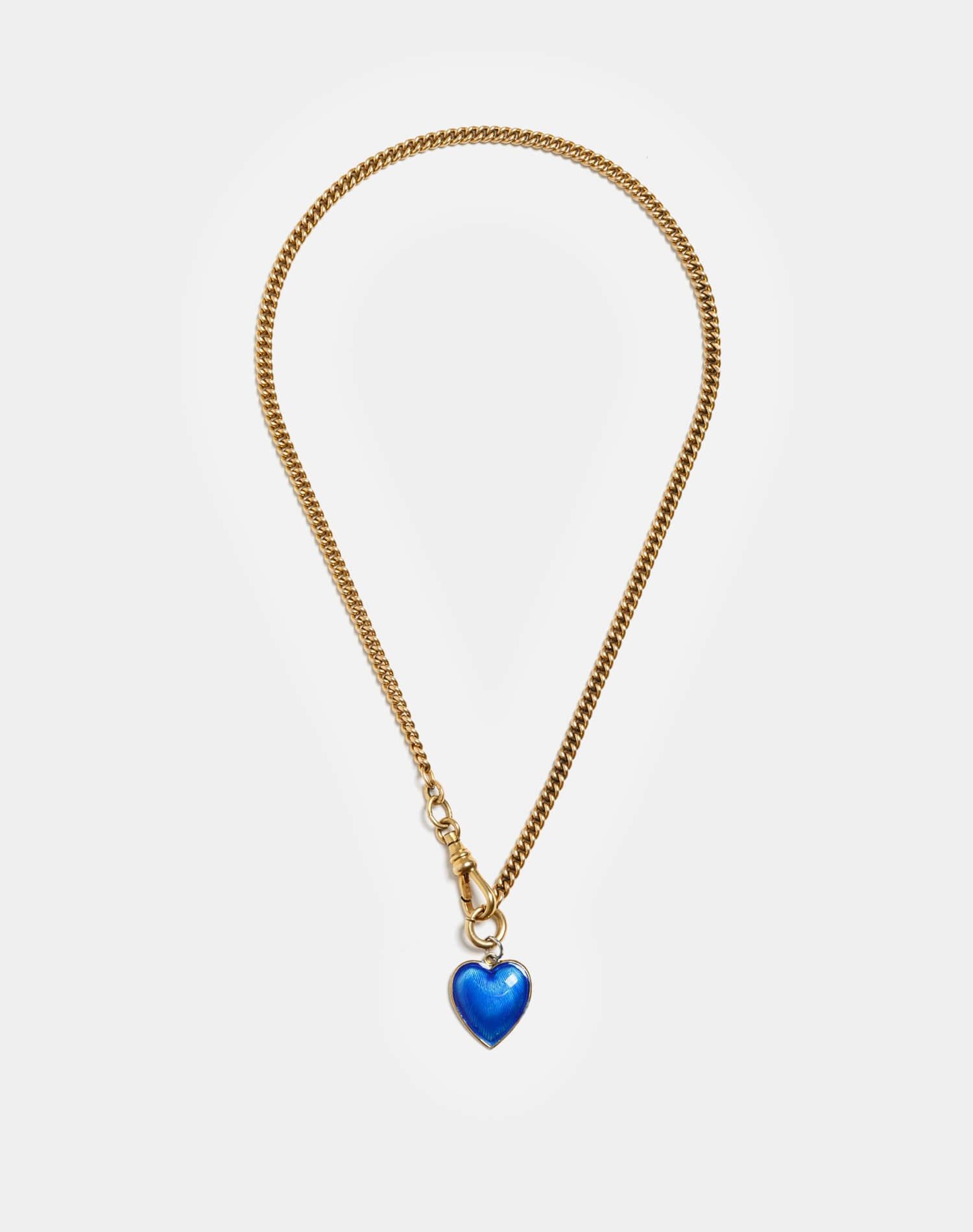 20s Gold Filled Chain with Sterling Guilloche Charm sold by Re/Done product image thumbnail 2