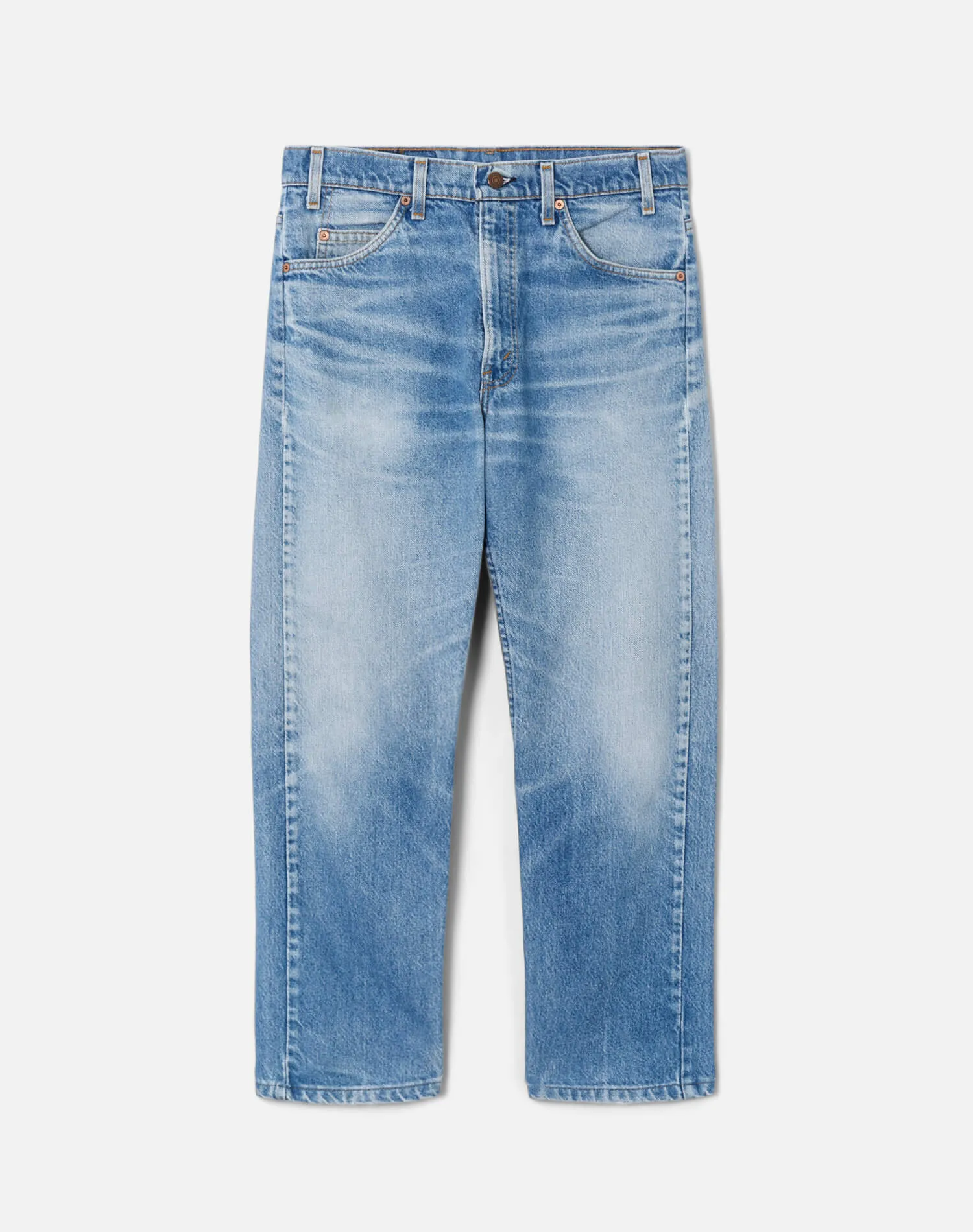 80s Orange Tab Levi's 505 -#40 sold by Re/Done