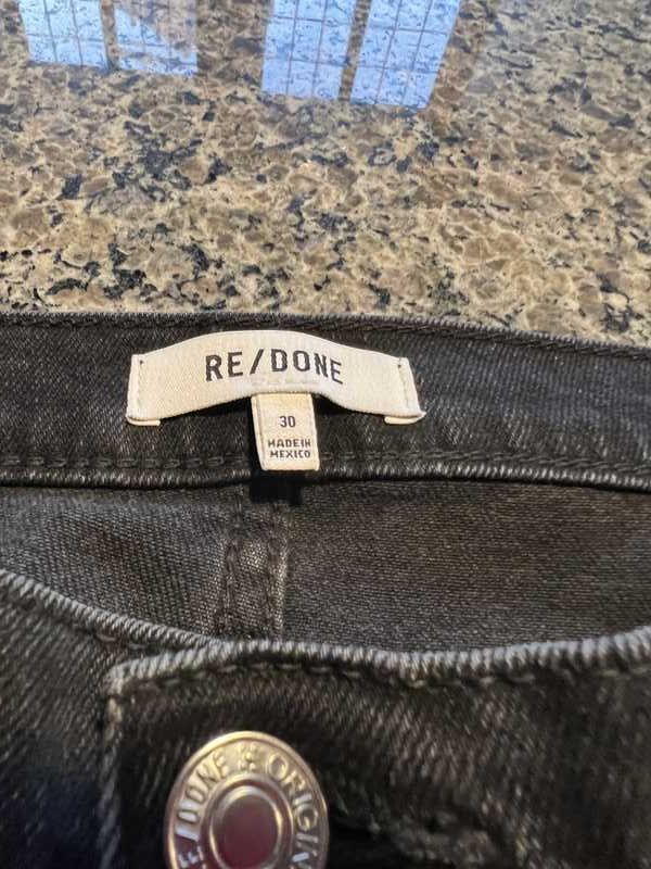 Comfort Stretch High Rise Stove Pipe - Washed Noir sold by Re/Done product image thumbnail 3