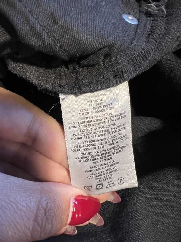 Comfort Stretch High Rise Stove Pipe - Washed Noir sold by Re/Done product image thumbnail 5