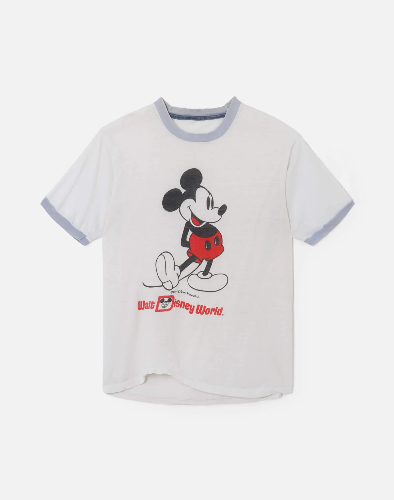 70s Disney World Ringer Tee -#44 sold by Re/Done