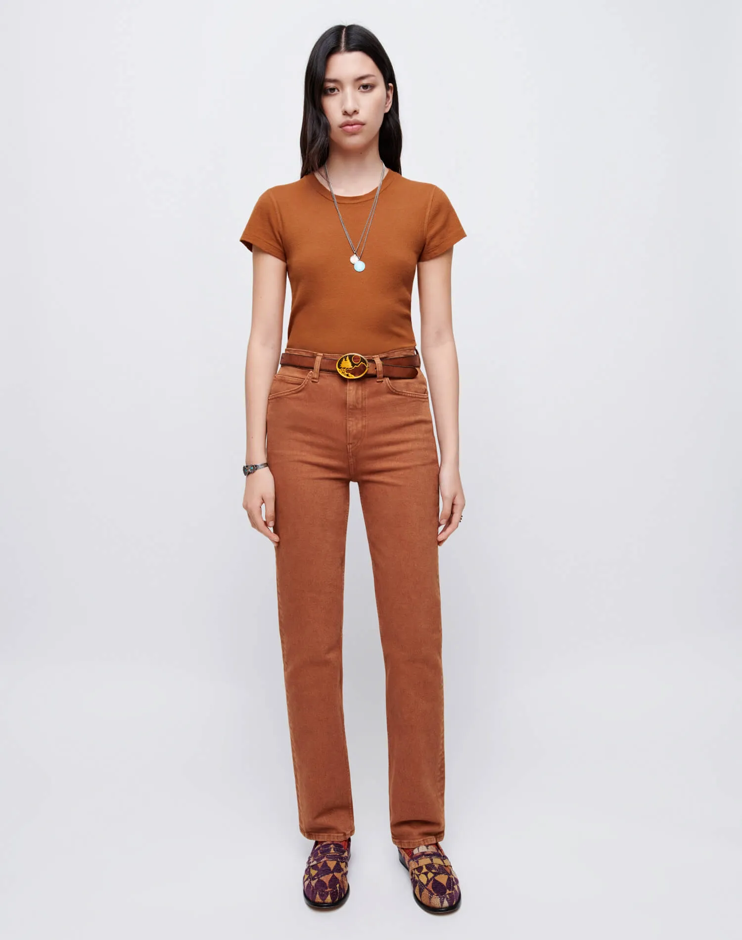 Comfort Stretch 70s Straight - Washed Terracotta sold by Re/Done product image thumbnail 4