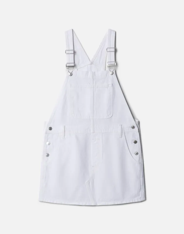 The Overall Dress - White sold by Re/Done