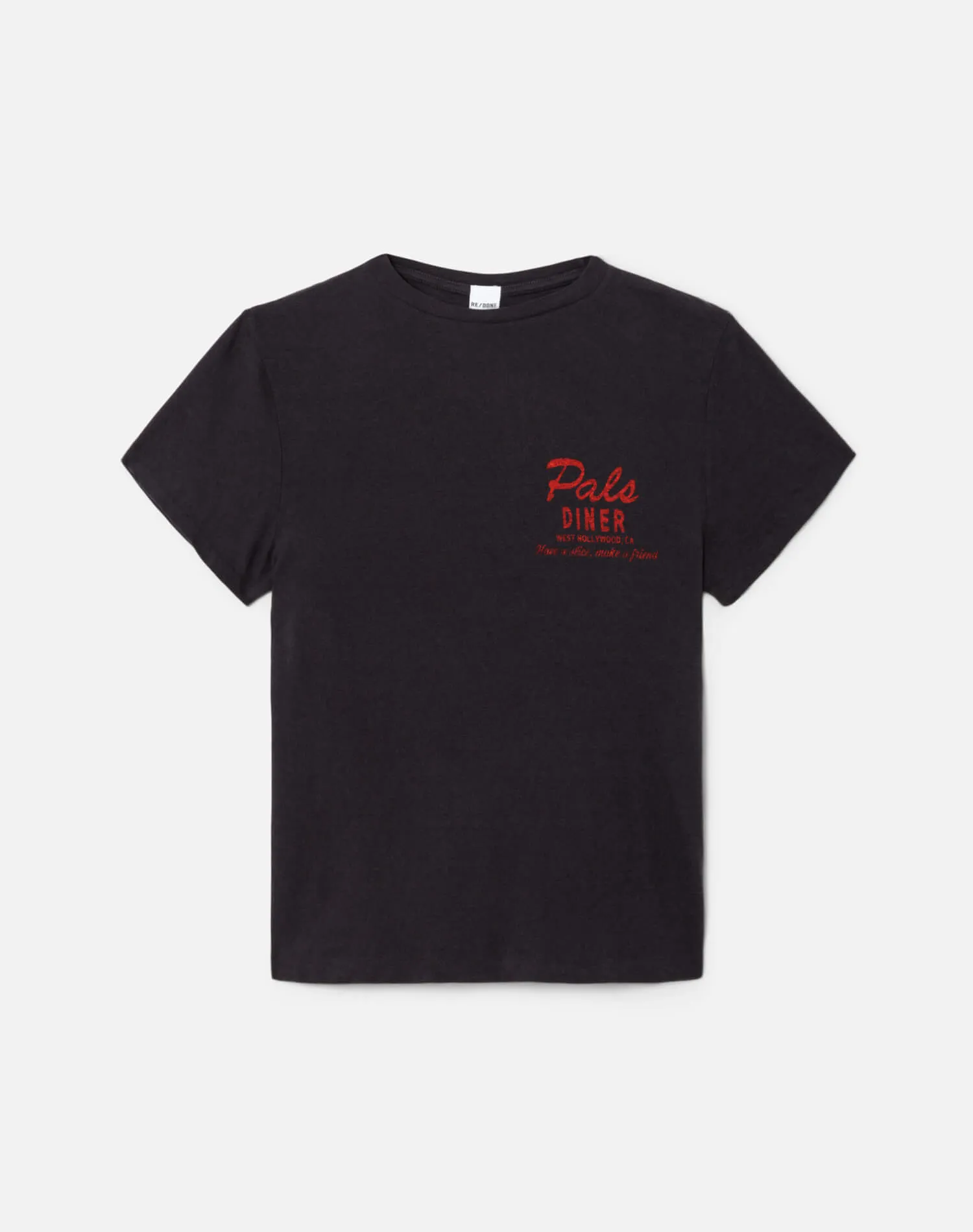 Classic "Cherry Pie" Tee - Washed Black sold by Re/Done