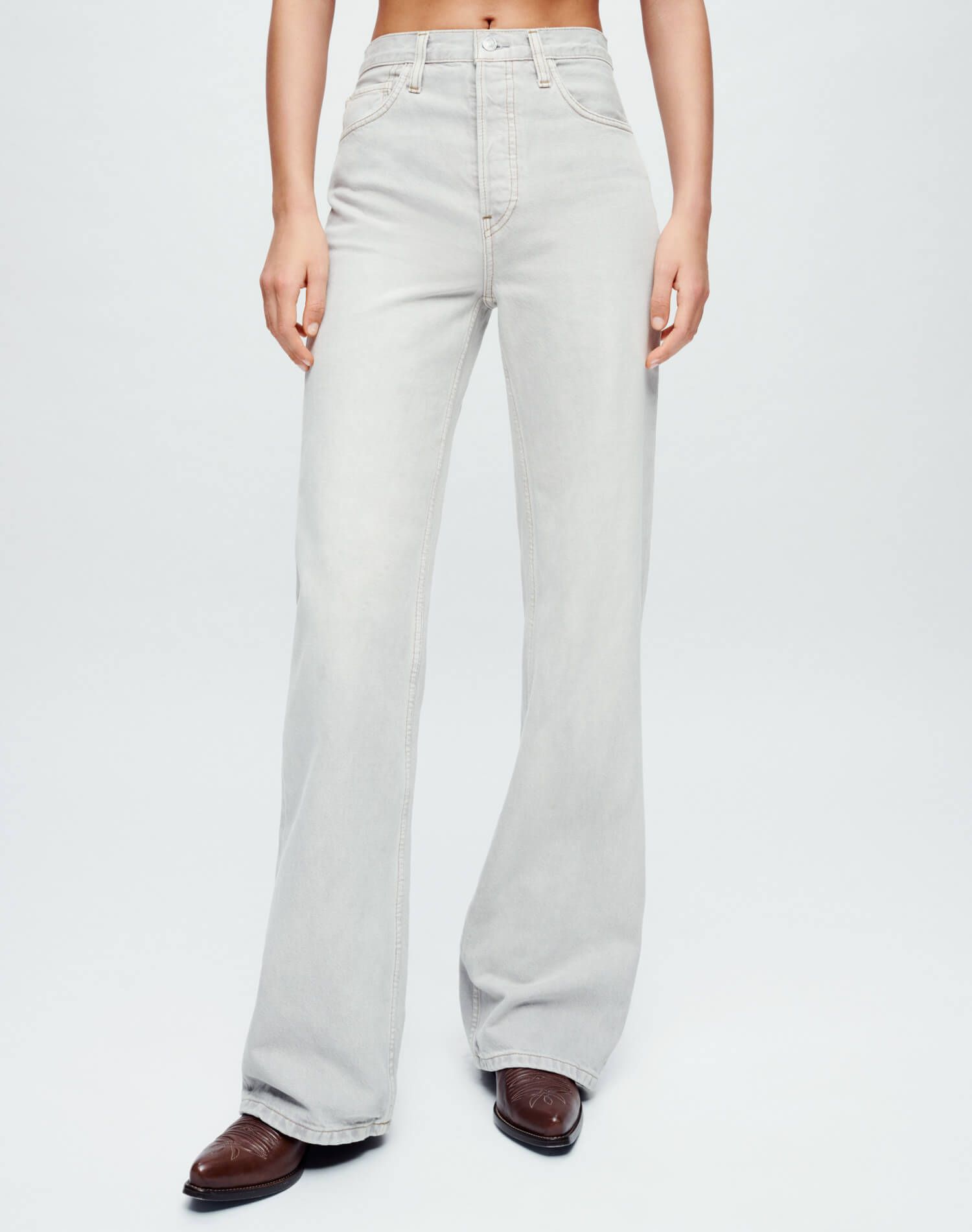 Ultra High Rise Wide Leg - Greyish sold by Re/Done product image thumbnail 2