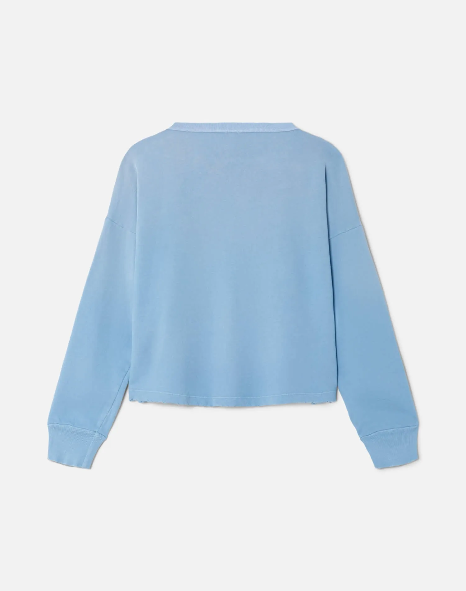 Hanes Boxy Crewneck Sweatshirt - Deep Blue sold by Re/Done product image thumbnail 2