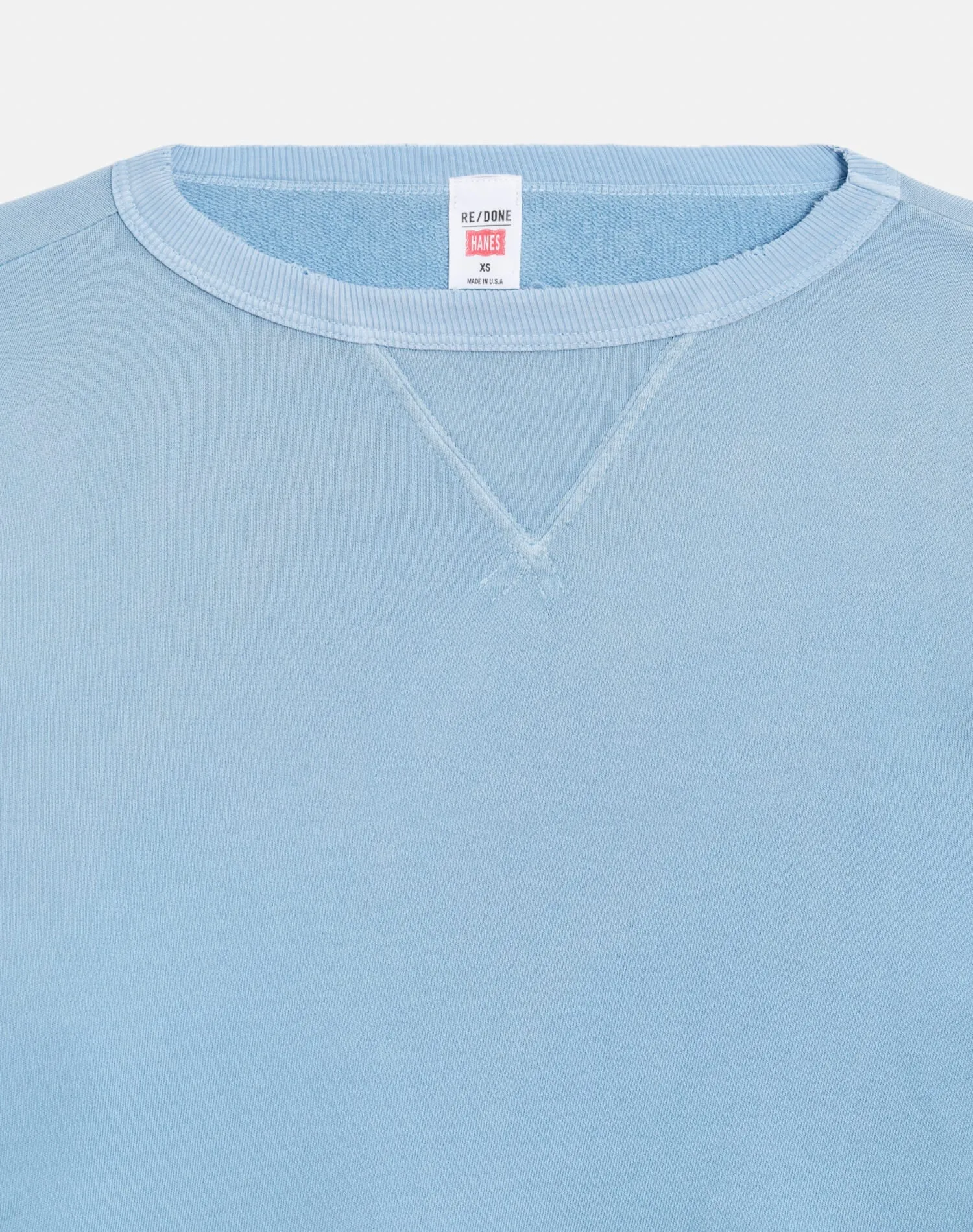 Hanes Boxy Crewneck Sweatshirt - Deep Blue sold by Re/Done product image thumbnail 5