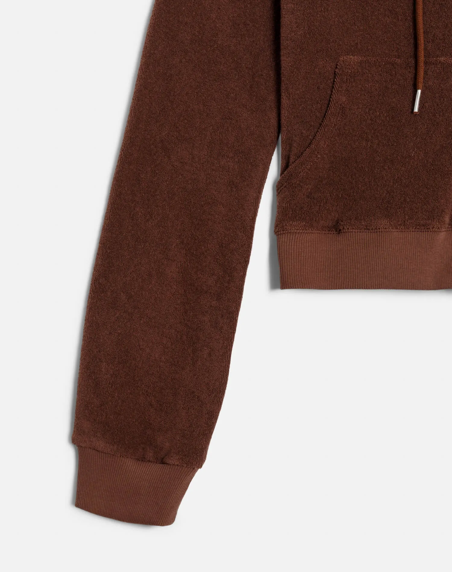 Shrunken Terry Hoodie - Brunette sold by Re/Done product image thumbnail 4