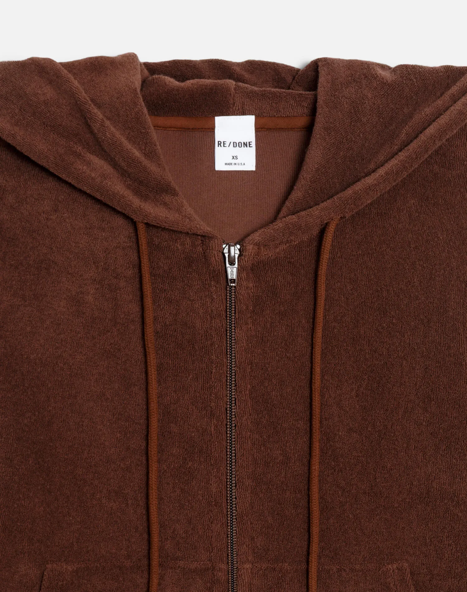 Shrunken Terry Hoodie - Brunette sold by Re/Done product image thumbnail 5