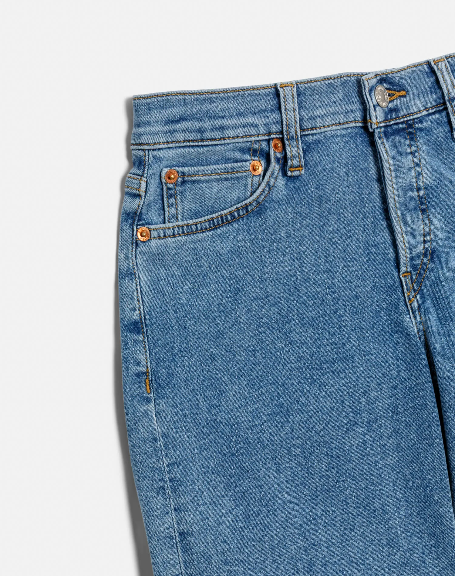 Comfort Stretch Mid Rise Wide Leg - Azulito sold by Re/Done product image thumbnail 3