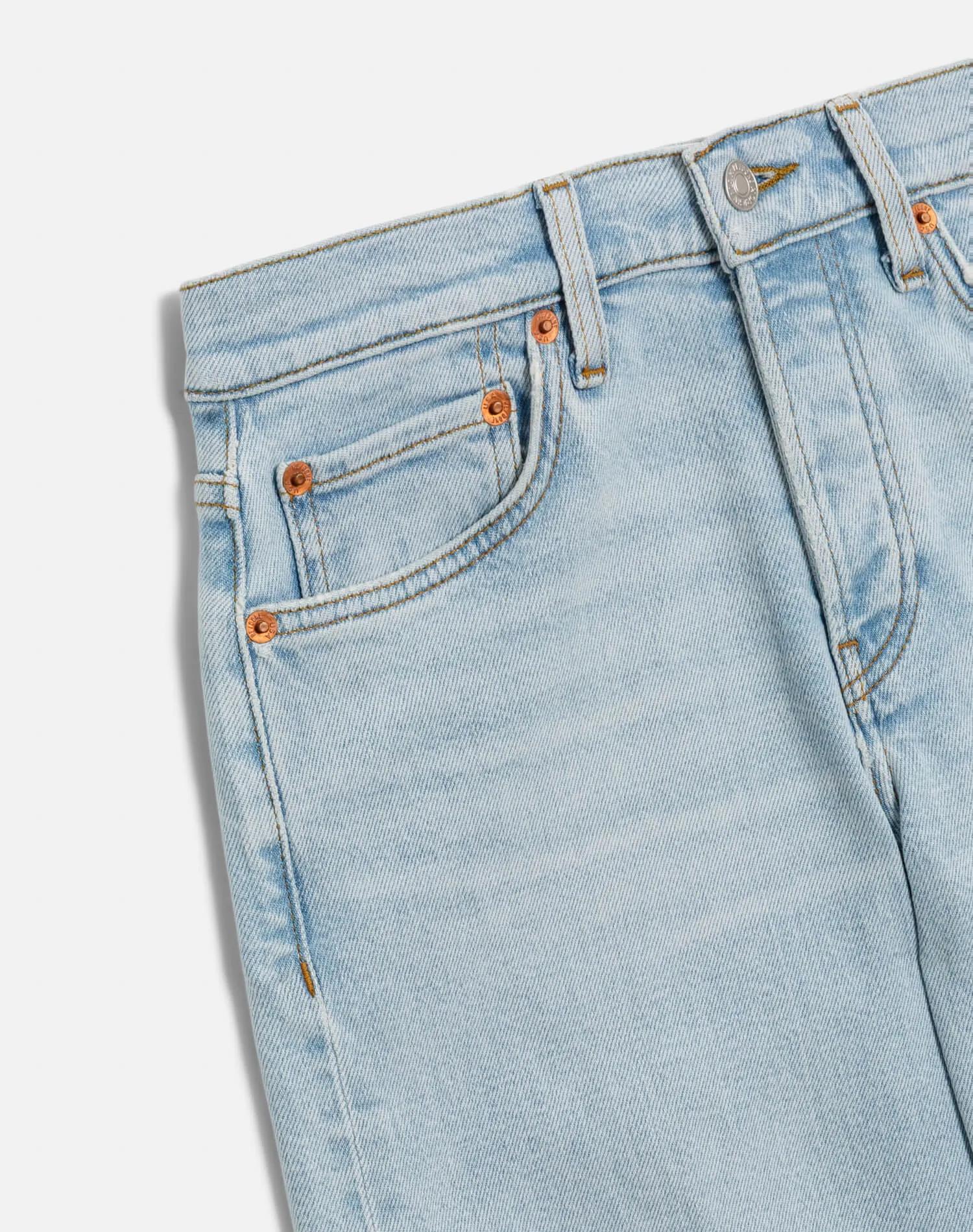 Comfort Stretch Mid Rise Wide Leg Crop - Ola Indigo sold by Re/Done product image thumbnail 3