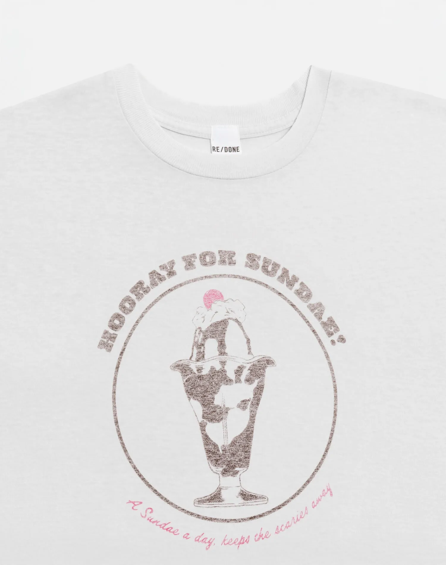 Classic "Sundae" Tee - Optic White sold by Re/Done product image thumbnail 3
