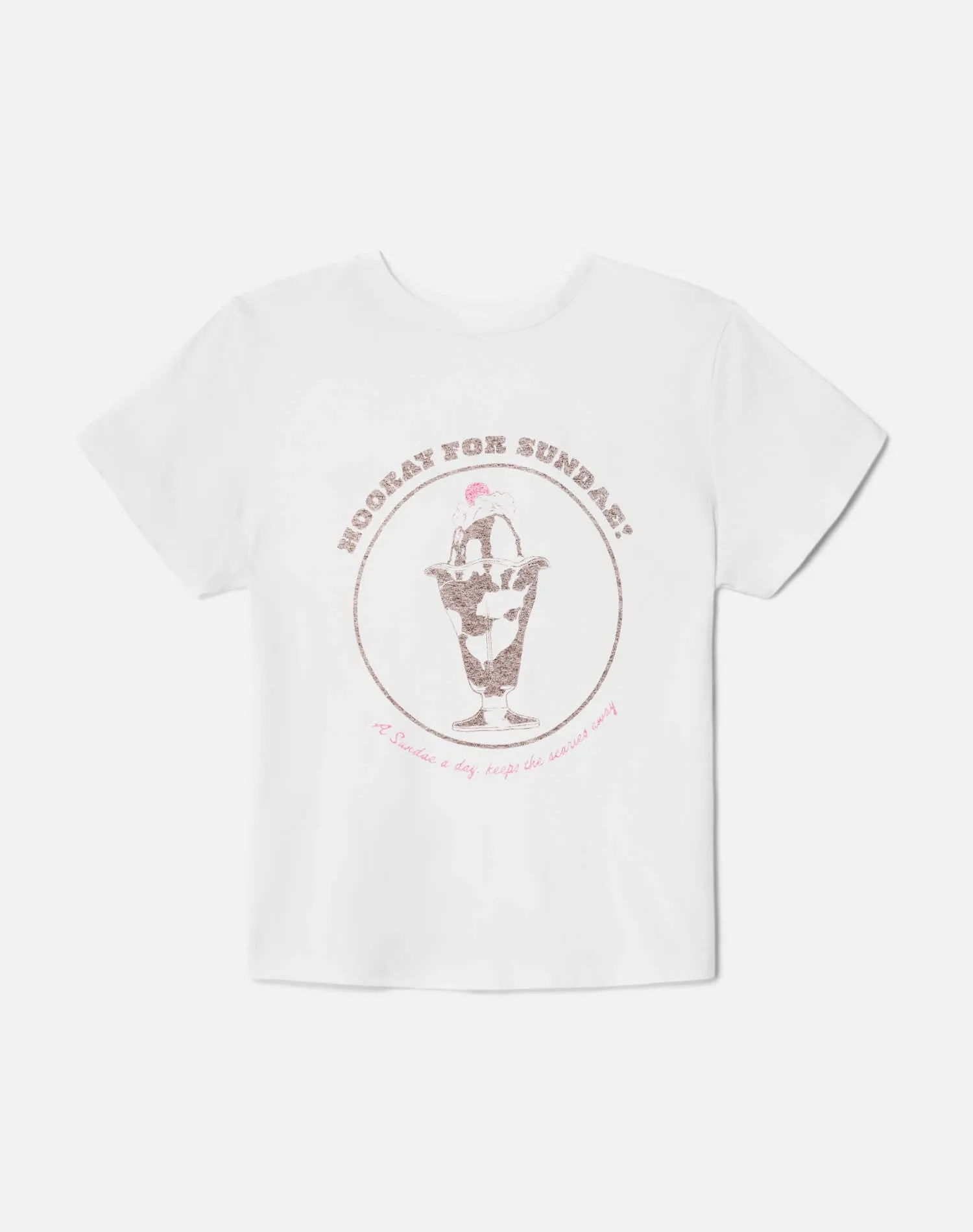 Classic "Sundae" Tee - Optic White sold by Re/Done