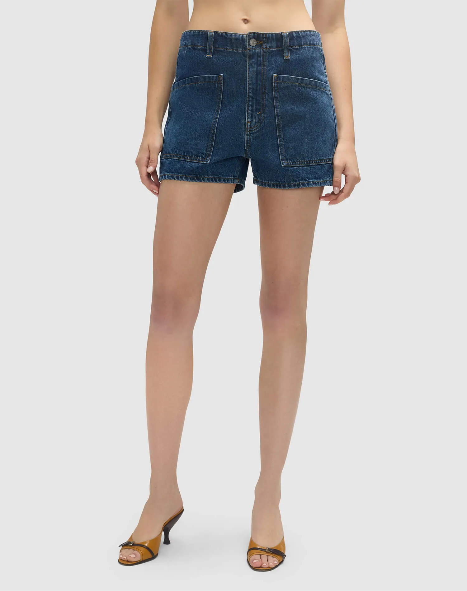 The Bender Short - Rustic Indigo sold by Re/Done product image thumbnail 2