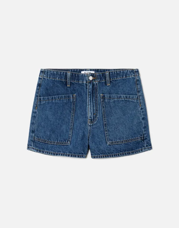 The Bender Short - Rustic Indigo made by Re/Done
