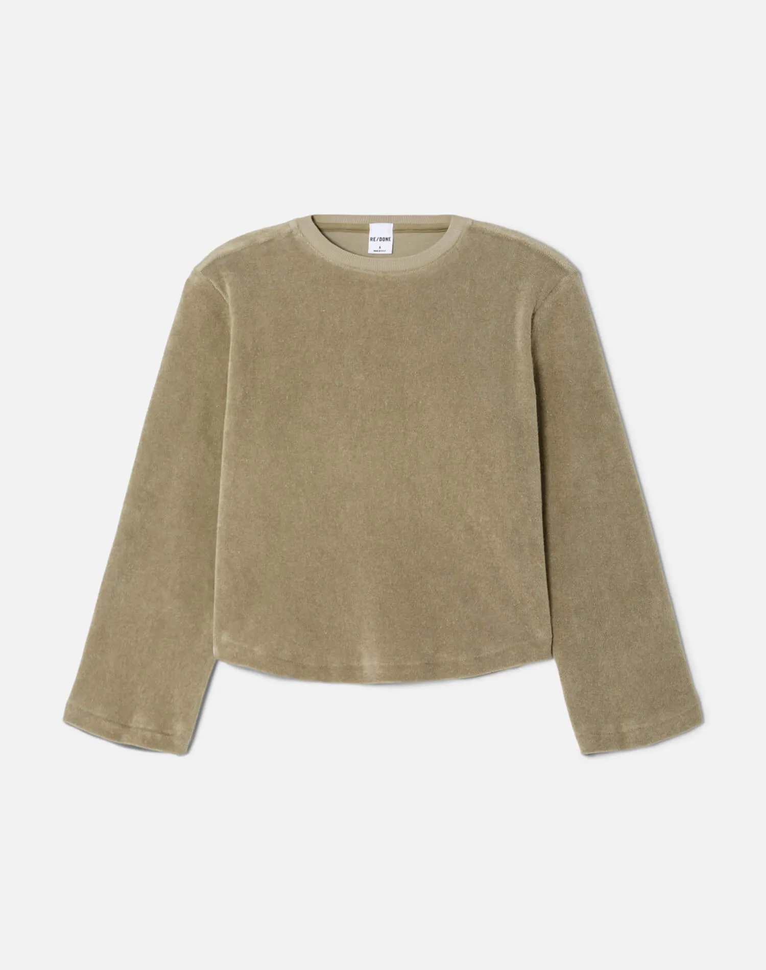 Long Sleeve Boxy Tee - Olivos sold by Re/Done