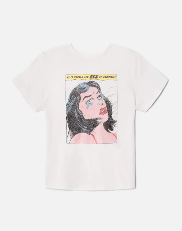 70s Loose "Summer" Tee - Vintage White sold by Re/Done