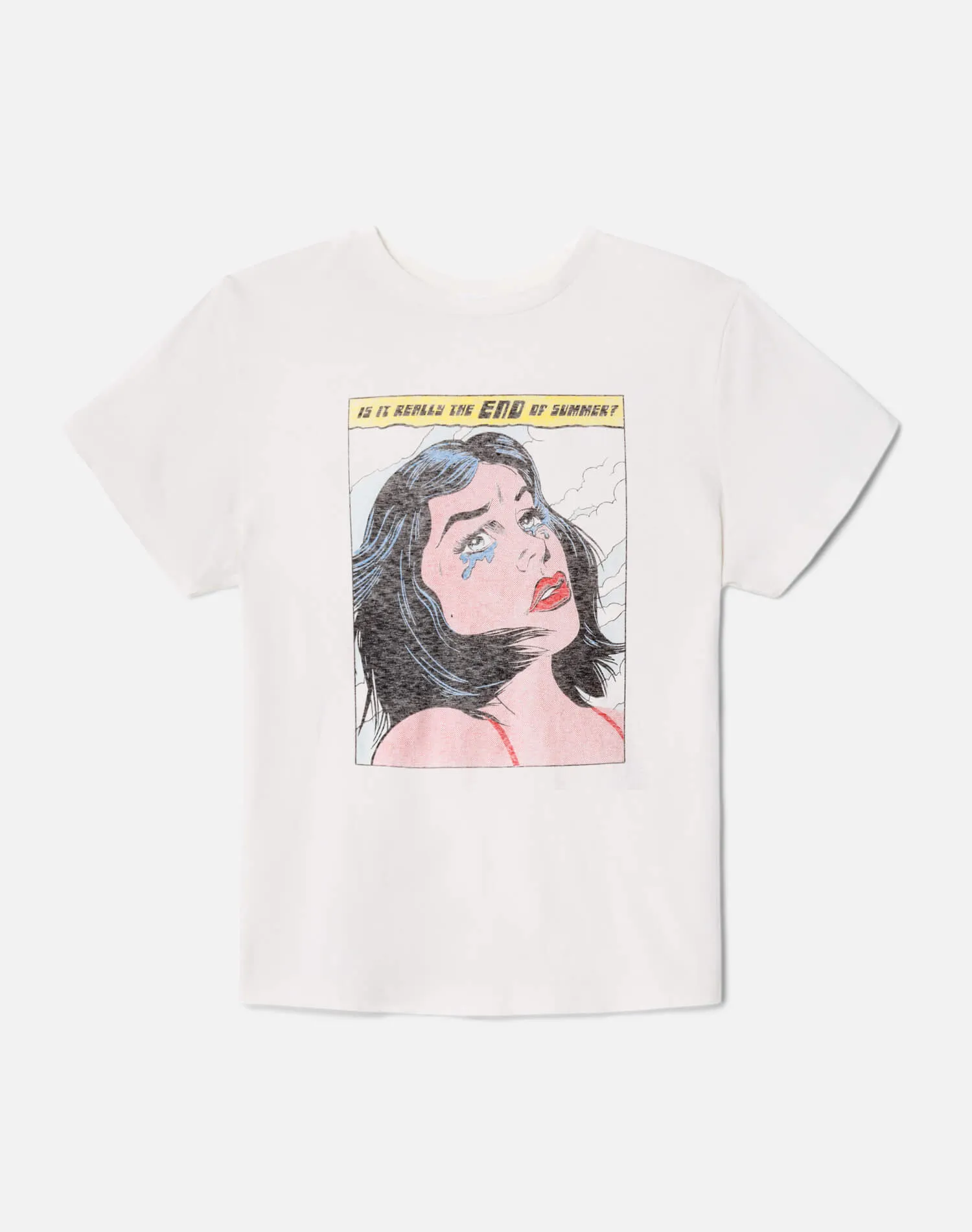 70s Loose "Summer" Tee - Vintage White sold by Re/Done