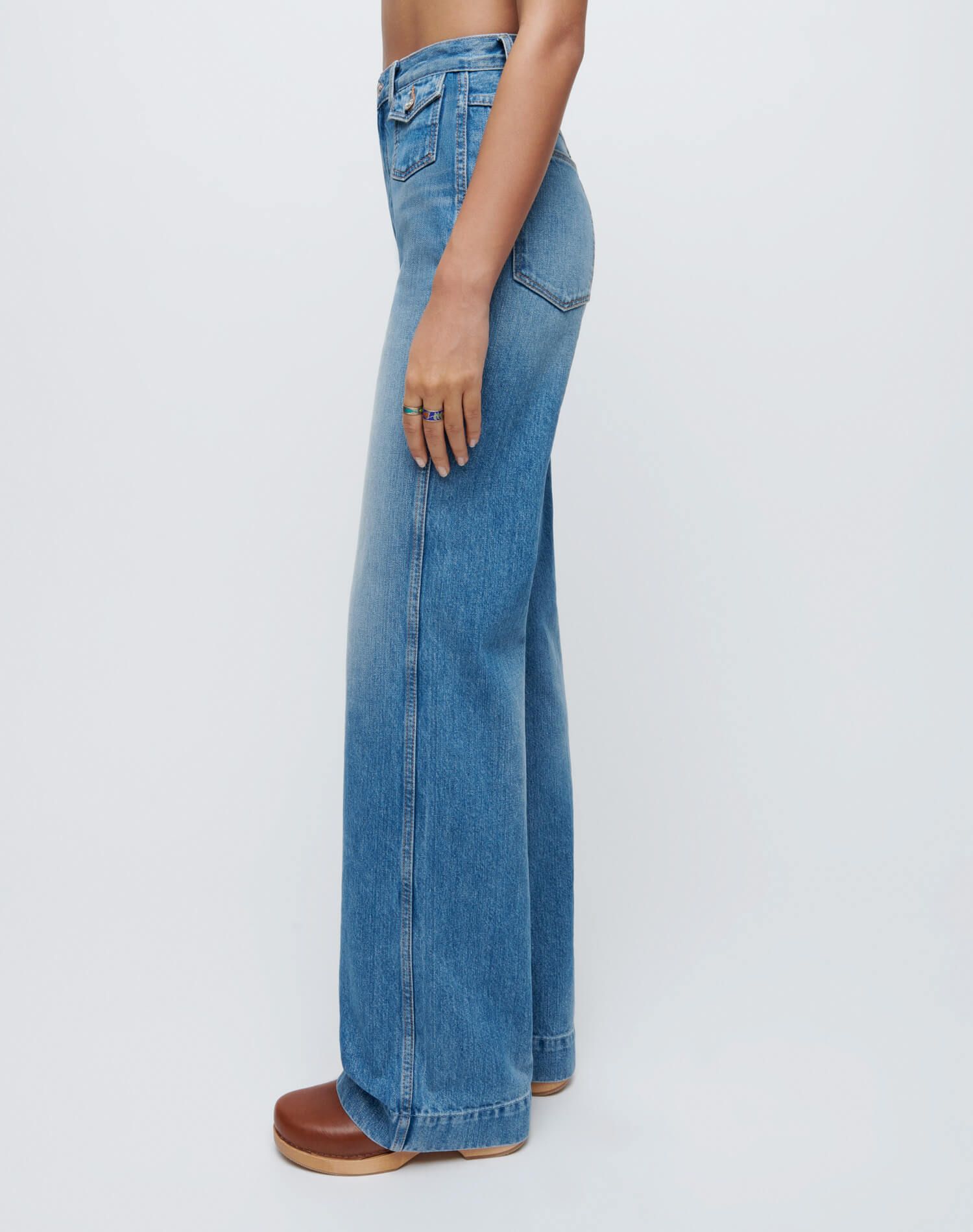 70s Pocket Wide Leg - Vintage Fade sold by Re/Done product image thumbnail 5