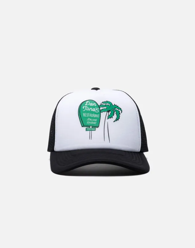 Trucker Hat "Dan Tana's Sign" - White/Black made by Re/Done