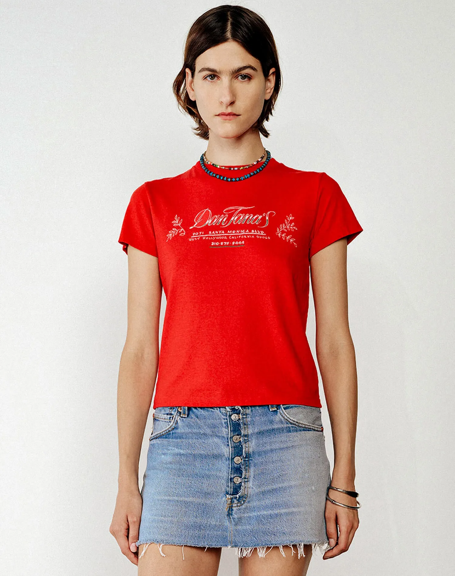 Classic "Dan Tana's" Tee - Red sold by Re/Done product image thumbnail 5