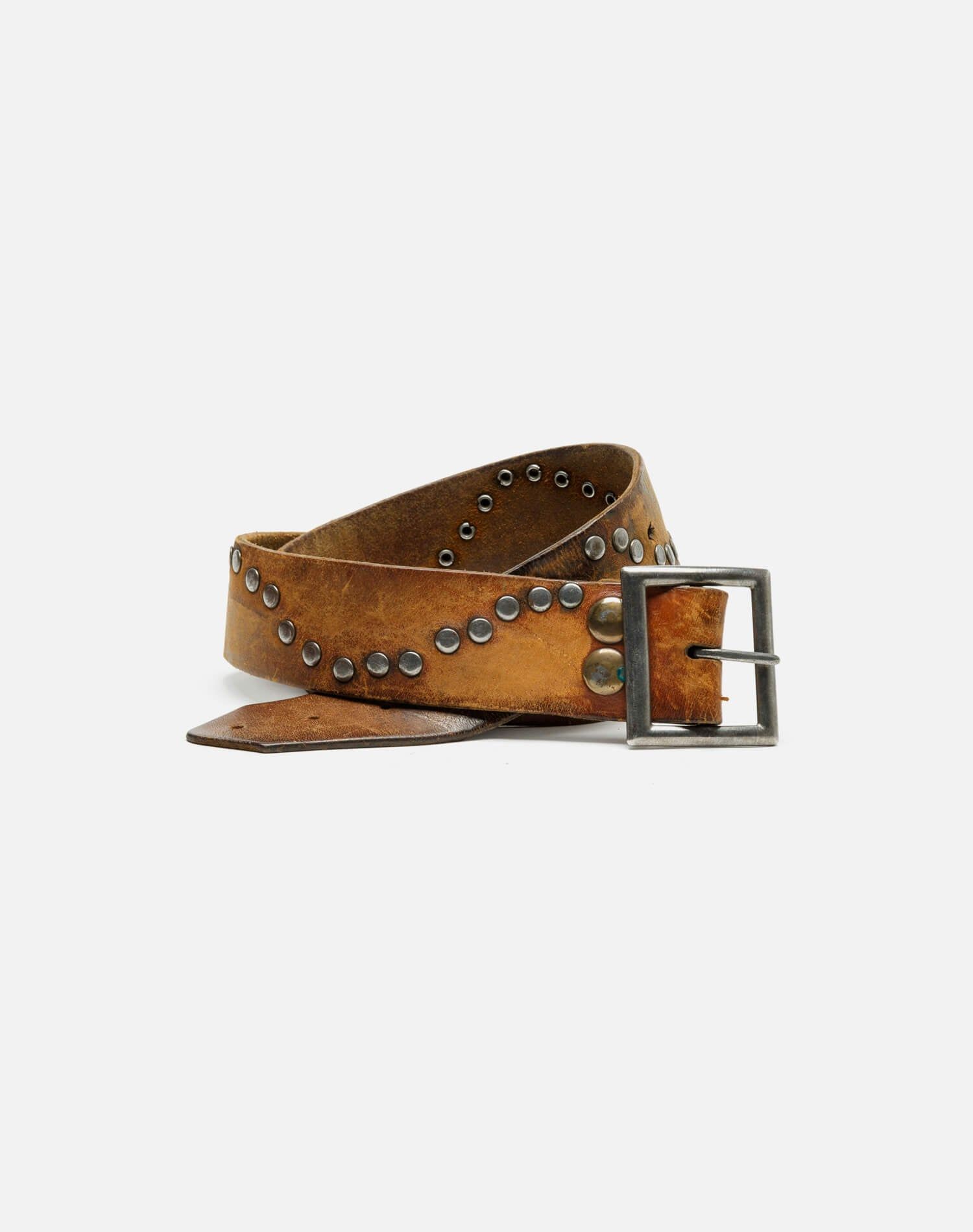 70s Studded Brown Belt sold by Re/Done product image thumbnail 3
