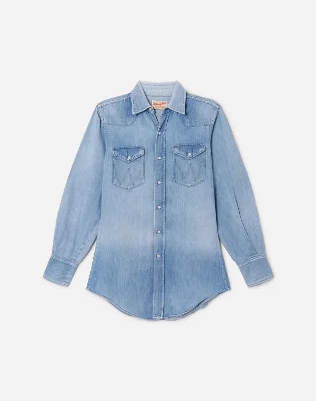 70s Wrangler Denim Button Up -#29 sold by Re/Done