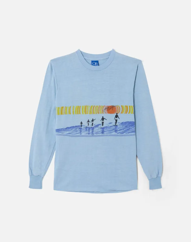 80s Long Sleeve Surf Tee -#59 made by Re/Done