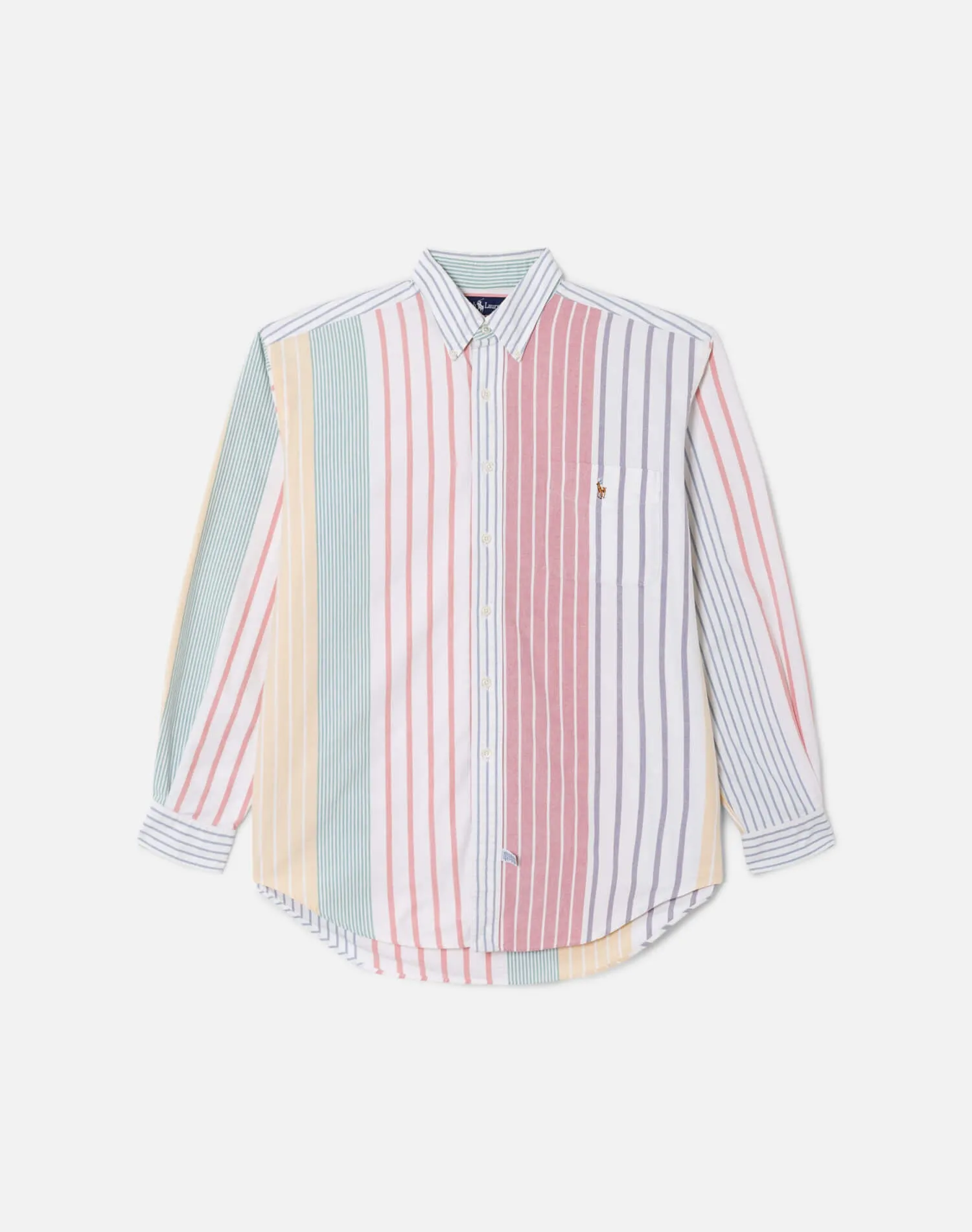 90s Oversized Striped Ralph Lauren Button Up Shirt -#70 sold by Re/Done